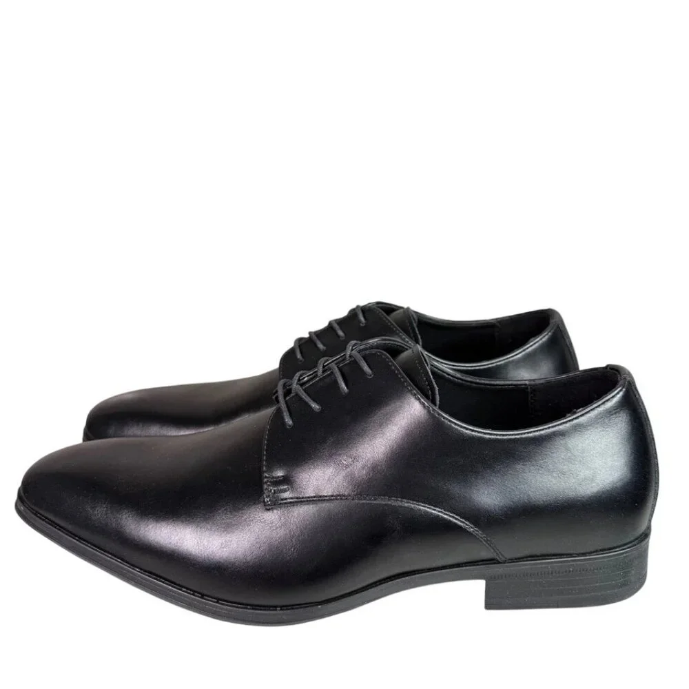 Perry Ellis Men's 9 Leather Dress Shoes Lace-up Oxford Smooth Buffed Business